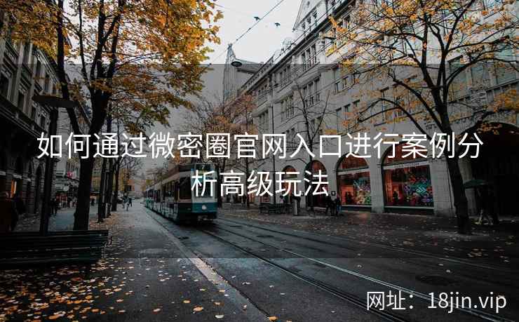 如何通过微密圈官网入口进行案例分析高级玩法