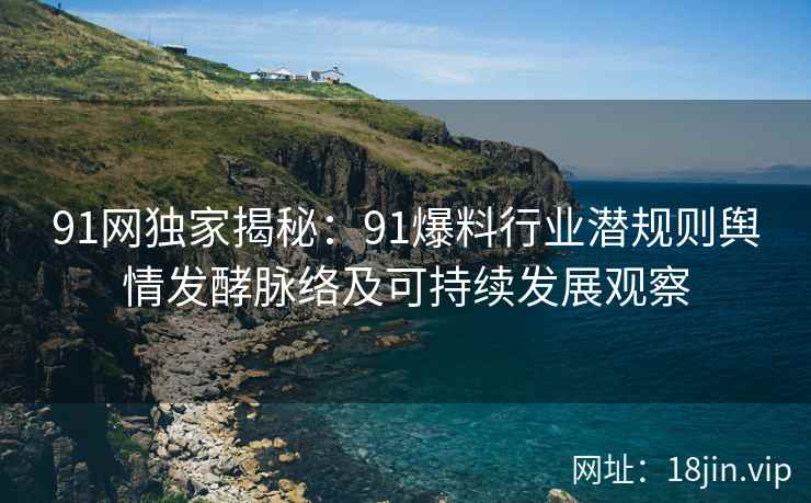 91网独家揭秘：91爆料行业潜规则舆情发酵脉络及可持续发展观察