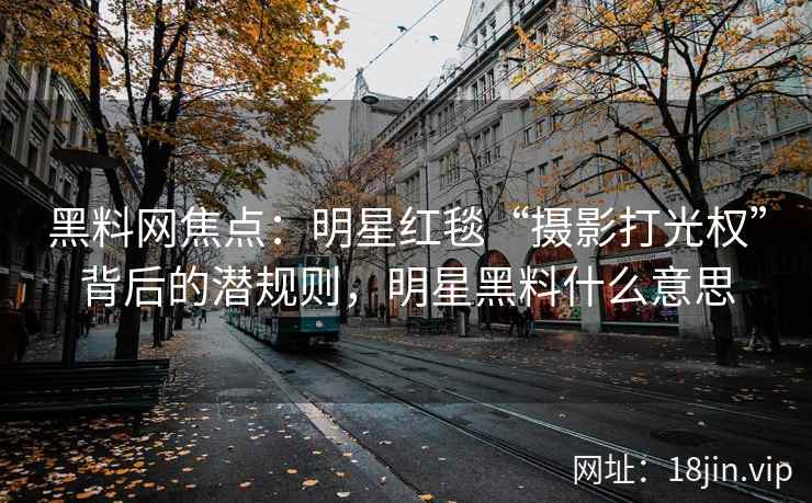 黑料网焦点：明星红毯“摄影打光权”背后的潜规则，明星黑料什么意思