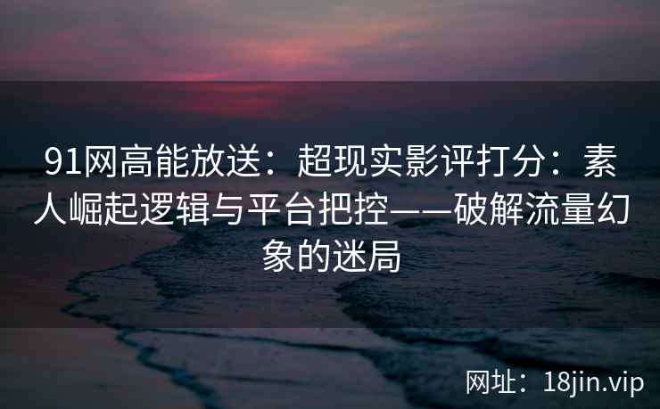 91网高能放送：超现实影评打分：素人崛起逻辑与平台把控——破解流量幻象的迷局