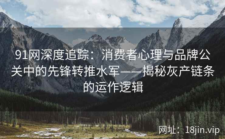 91网深度追踪：消费者心理与品牌公关中的先锋转推水军——揭秘灰产链条的运作逻辑