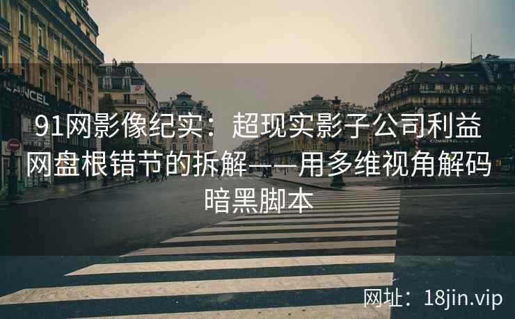 91网影像纪实：超现实影子公司利益网盘根错节的拆解——用多维视角解码暗黑脚本