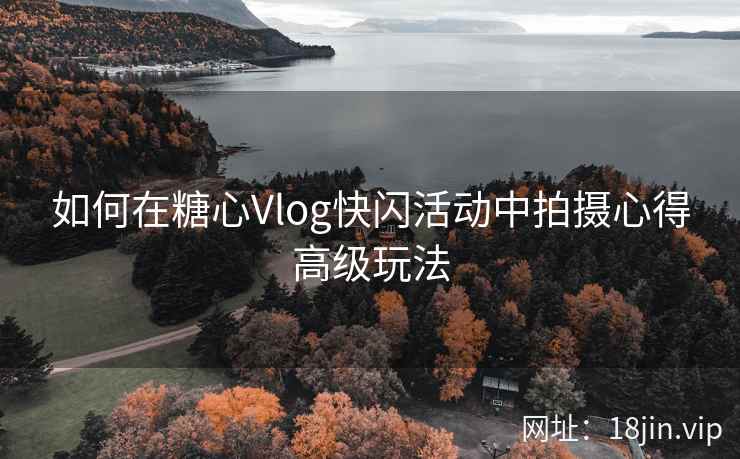 如何在糖心Vlog快闪活动中拍摄心得高级玩法