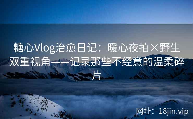 糖心Vlog治愈日记：暖心夜拍×野生双重视角——记录那些不经意的温柔碎片